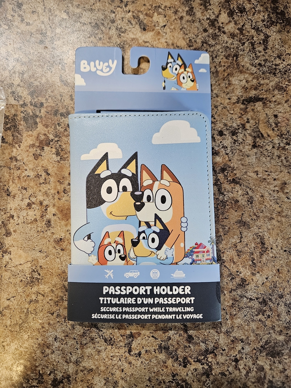 Bluey Kid's Light Blue Passport Holder